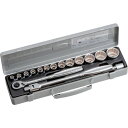 TONE 770M ソケットレンチセット 12角タイプ 差込角12.7mm 16点セット