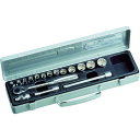 TONE 1560M ソケットレンチセット 差込角9.5mm 17点セット 6角 12角