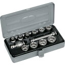 TONE NV3102 インパクト用ソケットセット メタルトレー付 12pcs