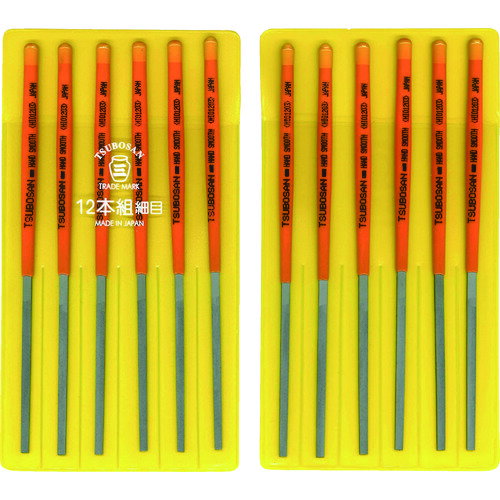 ツボサン HI012-03 組ヤスリ 12本組サイズ 平 細目