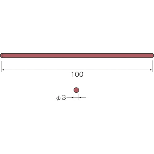 リューター G5202 スーパー砥石 スーパーグラインダー 100×φ3色:赤