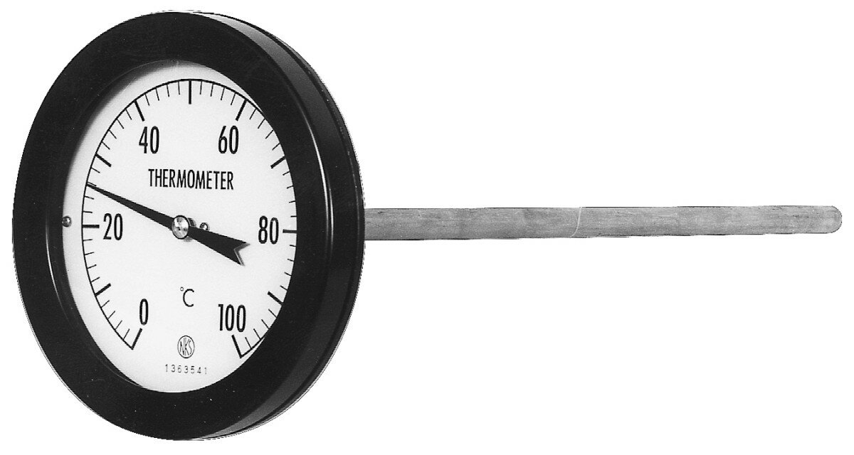 長野計器 φ100 T型 防滴形バイメタル温度計 150℃ R1/2X10X100L TB14-000-112A00XXXXX0