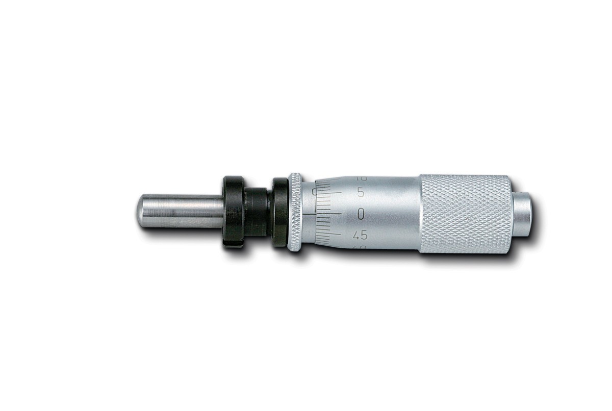 新潟精機 1719-050アナログマイクロメータヘッド SK 測定範囲=15mm 超硬チップタイプ ストレートステム・クランプ付