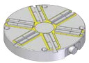 (大型)ファーステック EEPM-CIR300A ラジアルポール型永電磁チャック 切削用 EEPM-CIR型 コントローラー付属