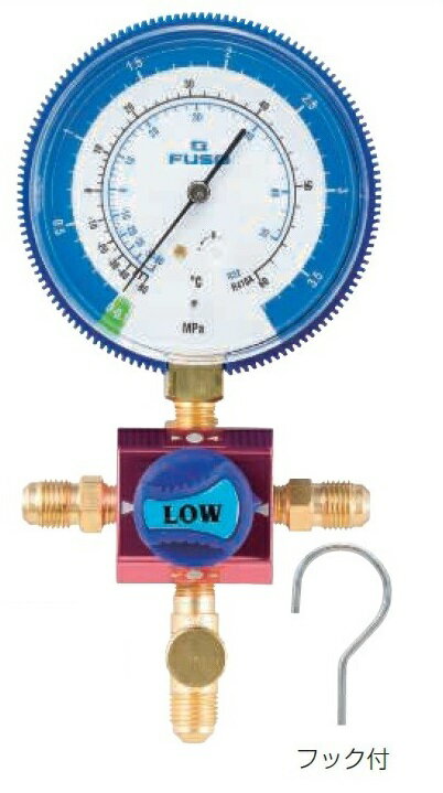 A-GASジャパンFS-704S-1 R32、R410A用80φゲージ付シングルゲージマニホールドキット FUSO