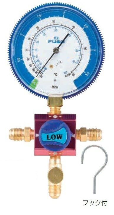 A-GASジャパンFS-704S-2 R32、R410A用80φゲージ付シングルゲージマニホールドキット FUSO