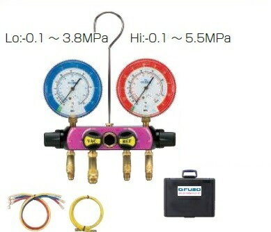 A-GASジャパンFS-708A-1 R32,R410A用4バルブ式マニホールドキット FUSO