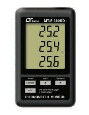 A-GASジャパンMTM-380SD SDカード対応型3チャンネル温度モニター FUSO