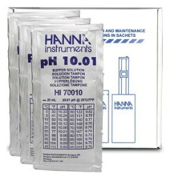 ハンナ HI 70010P pH標準液 スタンダードタイプ pH 10.01 20mL×25袋 HANNA ハンナ インスツルメンツ