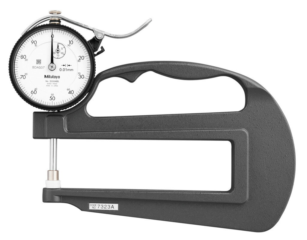 ミツトヨ 7323A シックネスゲージ 0-20mm ダイヤルシックネスゲージ アナログ