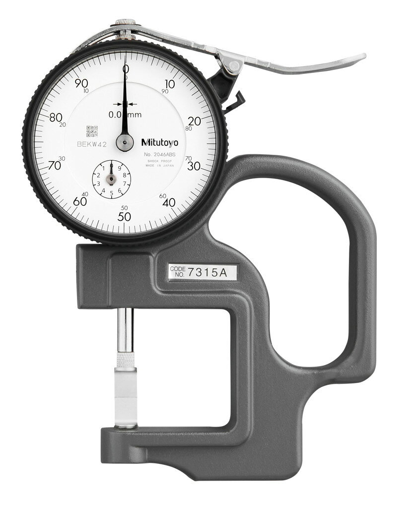 ミツトヨ 7315A ダイヤルシックネスゲージ 0-10mm