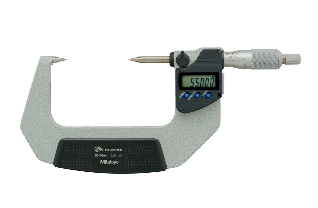 ミツトヨ CPM30-75MX 342-263-30 ポイントデジマチックマイクロメーター 超硬合金チップ付 デジタル IP65 防水