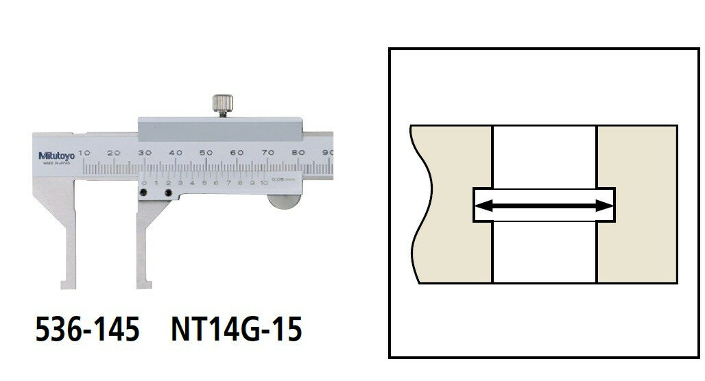ミツトヨ 536-145 NT14G-15 インサイドノギス アナログ 内側測定 内径測定