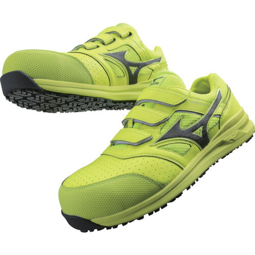 ミズノ F1GA210145-27.5 安全靴 プロテクティブスニーカーオールマイティ LS 22L イエロー×ダークグレー 27.5 作業靴