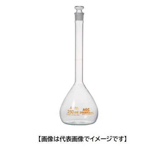 IWAKI 5640FK250E エクセレント 250ml メスフラスコ 白