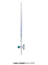 ISOLAB 74-1212 PTFEコック付キ 青筋25ml活栓付ビューレット