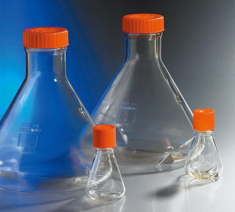 三角フラスコ バッフル無 500ml 430422 25入