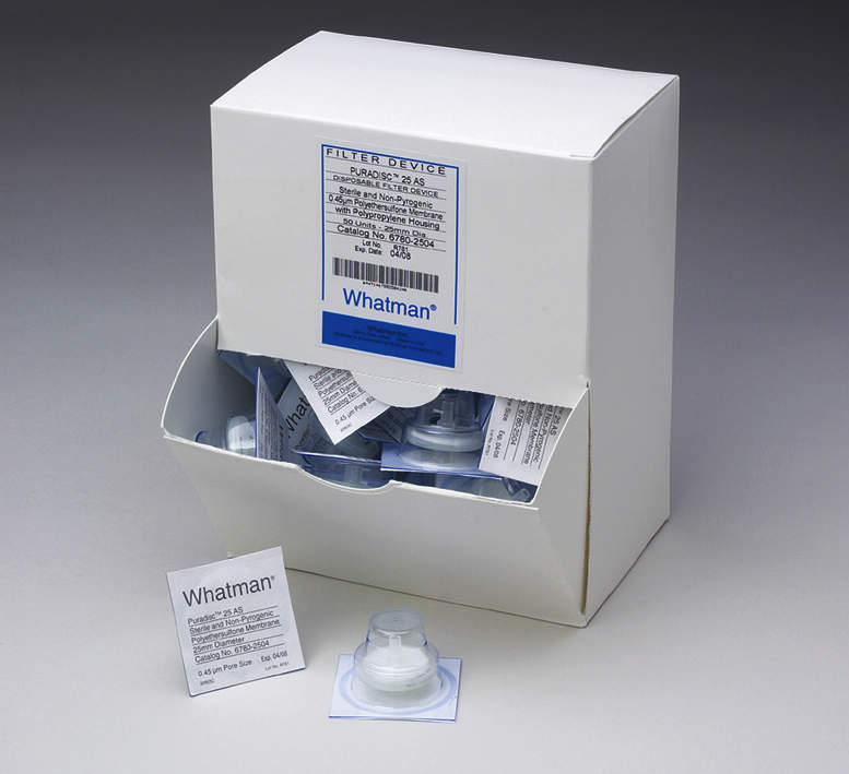 ワットマン シリンジフィルタ 6784-2502 50入 プラディスク25TF(非水系)