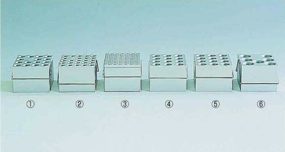 日伸理化 サーモブロック用アルミブロック 17.5φ試験管7本用