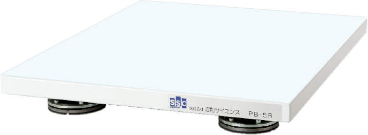 (直送)高性能ゴム型 卓上除振台 PB-5R-3040-SPCC