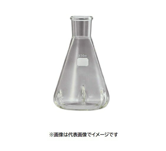 IWAKI 4551FK500 500ml バッフル付三角フラスコ リム付