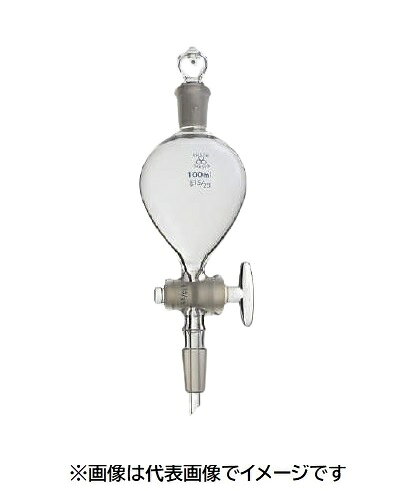 三商 共通摺合せ分液ロート 球型 50mL 上15 下19