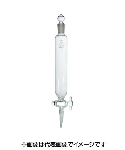三商 共通分液ロート円筒形200mL PTFEコック付 上24下19