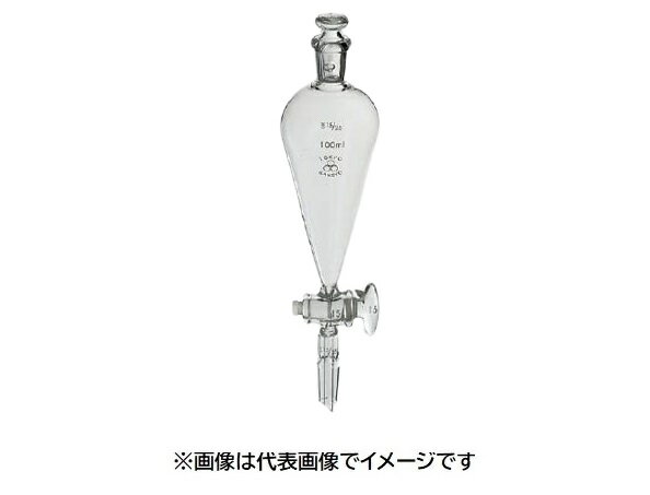 三商透明摺合せ分液ロート200mL スキューブ型Gコック 下部19/38