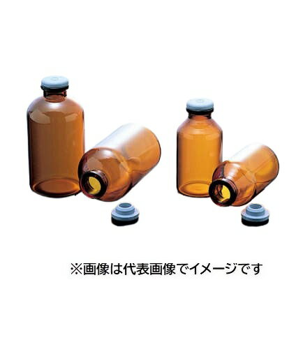 Rakuten - NEG バイアル瓶 ゴム栓付 V-100 茶 25入