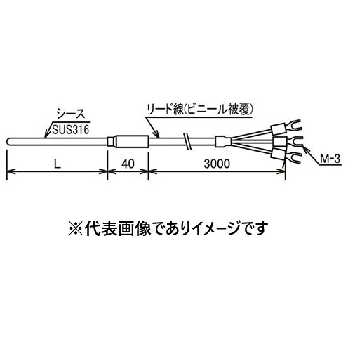 【画像はイメージです】発送日が表示納期を超える場合は、別途ご相談いたします。 ★数量・大口割引も受付中！お問い合わせください。 TEL：045-243-0716 ☆注意喚起：弊社ハカルドットコム楽天市場店のデーターを無断転用した悪質なサイトを発見致しました。 楽天市場以外に掲載されておりましたら無断転用サイトの可能性がありますのでご注意ください ■Pt100Ω 測温抵抗体 D-SR6-32-150の特長 ●高精度。JIS C 1604 1mA クラスA ●感温部： φ3.2×L150mm ●圧着端子： M-3 ●ビニールリード長： 3m ●使用温度範囲： −20〜200℃ ※スリーブ部の温度は、60℃以下になるよう設置して下さい【画像はイメージです】発送日が表示納期を超える場合は、別途ご相談いたします。 ★数量・大口割引も受付中！お問い合わせください。 TEL：045-243-0716 ☆注意喚起：弊社ハカルドットコム楽天市場店のデーターを無断転用した悪質なサイトを発見致しました。 楽天市場以外に掲載されておりましたら無断転用サイトの可能性がありますのでご注意ください ■Pt100Ω 測温抵抗体 D-SR6-32-150の特長 ●高精度。JIS C 1604 1mA クラスA ●感温部： φ3.2×L150mm ●圧着端子： M-3 ●ビニールリード長： 3m ●使用温度範囲： −20〜200℃ ※スリーブ部の温度は、60℃以下になるよう設置して下さい
