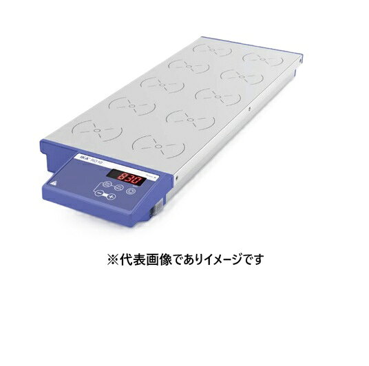 【画像はイメージです】発送日が表示納期を超える場合は、別途ご相談いたします。 ★数量・大口割引も受付中！お問い合わせください。 TEL：045-243-0716 ☆注意喚起：弊社ハカルドットコム楽天市場店のデーターを無断転用した悪質なサイトを発見致しました。 楽天市場以外に掲載されておりましたら無断転用サイトの可能性がありますのでご注意ください ■IKA RO10 多連式マグネットスターラーの特長 ●回転数デジタル表示 ●撹拌ムラ軽減の為、逆回転機能を搭載 ●磁気コイル採用により静かな作動音と長寿命を実現 ●撹拌点： 10個 ●撹拌点間隔： 90mm ●最大処理量： 0.4L(H2O)/点 ●回転数： 10〜1200rpm ●天板材質： SUS304 ●撹拌子最大寸法： 長さ30mm ●外寸法(mm)： W190×D570×H60 ●重量(kg)： 5 ●電源： AC100〜240V 50/60Hz【画像はイメージです】発送日が表示納期を超える場合は、別途ご相談いたします。 ★数量・大口割引も受付中！お問い合わせください。 TEL：045-243-0716 ☆注意喚起：弊社ハカルドットコム楽天市場店のデーターを無断転用した悪質なサイトを発見致しました。 楽天市場以外に掲載されておりましたら無断転用サイトの可能性がありますのでご注意ください ■IKA RO10 多連式マグネットスターラーの特長 ●回転数デジタル表示 ●撹拌ムラ軽減の為、逆回転機能を搭載 ●磁気コイル採用により静かな作動音と長寿命を実現 ●撹拌点： 10個 ●撹拌点間隔： 90mm ●最大処理量： 0.4L(H2O)/点 ●回転数： 10〜1200rpm ●天板材質： SUS304 ●撹拌子最大寸法： 長さ30mm ●外寸法(mm)： W190×D570×H60 ●重量(kg)： 5 ●電源： AC100〜240V 50/60Hz