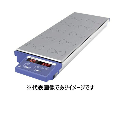 【画像はイメージです】発送日が表示納期を超える場合は、別途ご相談いたします。 ★数量・大口割引も受付中！お問い合わせください。 TEL：045-243-0716 ☆注意喚起：弊社ハカルドットコム楽天市場店のデーターを無断転用した悪質なサイトを発見致しました。 楽天市場以外に掲載されておりましたら無断転用サイトの可能性がありますのでご注意ください ■IKA RT10 多連式ホットスターラーの特長 ●回転数・温度をデジタル表示 ●撹拌ムラ軽減の為、逆回転機能を搭載 ●どのポジションにおいても均一な温度加熱を実現 ●撹拌点： 10個 ●回転数： 10〜1000rpm ●最大撹拌容量： 0.4L(H2O)/点 ●撹拌点間隔： 90mm ●温度範囲： 室温〜120℃ ●ヒータ(W)： 375 ●天板材質： アルミニウムアロイ ●外寸法(mm)： W190×D610×H60 ●重量(kg)： 7.5 ●電源： AC100V 50/60Hz【画像はイメージです】発送日が表示納期を超える場合は、別途ご相談いたします。 ★数量・大口割引も受付中！お問い合わせください。 TEL：045-243-0716 ☆注意喚起：弊社ハカルドットコム楽天市場店のデーターを無断転用した悪質なサイトを発見致しました。 楽天市場以外に掲載されておりましたら無断転用サイトの可能性がありますのでご注意ください ■IKA RT10 多連式ホットスターラーの特長 ●回転数・温度をデジタル表示 ●撹拌ムラ軽減の為、逆回転機能を搭載 ●どのポジションにおいても均一な温度加熱を実現 ●撹拌点： 10個 ●回転数： 10〜1000rpm ●最大撹拌容量： 0.4L(H2O)/点 ●撹拌点間隔： 90mm ●温度範囲： 室温〜120℃ ●ヒータ(W)： 375 ●天板材質： アルミニウムアロイ ●外寸法(mm)： W190×D610×H60 ●重量(kg)： 7.5 ●電源： AC100V 50/60Hz