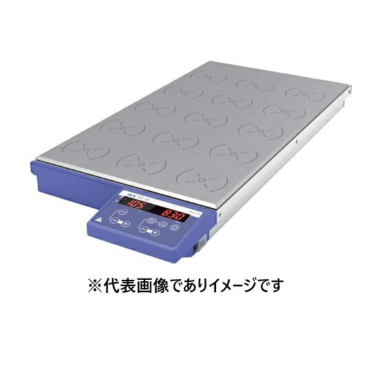 【画像はイメージです】発送日が表示納期を超える場合は、別途ご相談いたします。 ★数量・大口割引も受付中！お問い合わせください。 TEL：045-243-0716 ☆注意喚起：弊社ハカルドットコム楽天市場店のデーターを無断転用した悪質なサイトを発見致しました。 楽天市場以外に掲載されておりましたら無断転用サイトの可能性がありますのでご注意ください ■IKA RT15 多連式ホットスターラーの特長 ●回転数・温度をデジタル表示 ●撹拌ムラ軽減の為、逆回転機能を搭載 ●どのポジションにおいても均一な温度加熱を実現 ●撹拌点： 15個 ●回転数： 10〜1000rpm ●最大撹拌容量： 0.4L(H2O)/点 ●撹拌点間隔： 90mm ●温度範囲： 室温〜120℃ ●ヒータ(W)： 580 ●天板材質： アルミニウムアロイ ●外寸法(mm)： W280×D610×H60 ●重量(kg)： 10.5 ●電源： AC100V 50/60Hz【画像はイメージです】発送日が表示納期を超える場合は、別途ご相談いたします。 ★数量・大口割引も受付中！お問い合わせください。 TEL：045-243-0716 ☆注意喚起：弊社ハカルドットコム楽天市場店のデーターを無断転用した悪質なサイトを発見致しました。 楽天市場以外に掲載されておりましたら無断転用サイトの可能性がありますのでご注意ください ■IKA RT15 多連式ホットスターラーの特長 ●回転数・温度をデジタル表示 ●撹拌ムラ軽減の為、逆回転機能を搭載 ●どのポジションにおいても均一な温度加熱を実現 ●撹拌点： 15個 ●回転数： 10〜1000rpm ●最大撹拌容量： 0.4L(H2O)/点 ●撹拌点間隔： 90mm ●温度範囲： 室温〜120℃ ●ヒータ(W)： 580 ●天板材質： アルミニウムアロイ ●外寸法(mm)： W280×D610×H60 ●重量(kg)： 10.5 ●電源： AC100V 50/60Hz