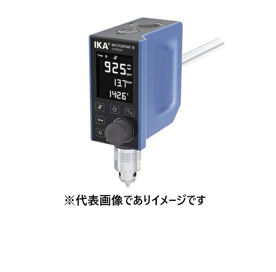 【画像はイメージです】発送日が表示納期を超える場合は、別途ご相談いたします。 ★数量・大口割引も受付中！お問い合わせください。 TEL：045-243-0716 ☆注意喚起：弊社ハカルドットコム楽天市場店のデーターを無断転用した悪質なサイトを発見致しました。 楽天市場以外に掲載されておりましたら無断転用サイトの可能性がありますのでご注意ください ■IKA 撹拌機 MICROSTAR 15 コントロールの特長 ●コンパクト設計 ●デジタル表示により設定回転数と実回転数を正確にモニタリング。温度測定をディスプレイ表示 ●撹拌機の不均衡な振動を感知し、装置を自動でスイッチオフ ●USB、R232端子搭載。PC接続で、ファームウェア更新可能 ●撹拌処理量(H2O)： 10L ●粘度範囲(mPas)： 8,000 ●回転数範囲(rpm)： 30〜1000 ●最大トルク(N・cm)： 15 ●モータ(W)： 入力32/出力22 ●タイマー： 有 ●チャック締付範囲(mm)： φ0.5〜8.2 ●外寸法(mm)： W60×D136×H173 ●重量(kg)： 1.26 ●電源： AC115V 50/60Hz【画像はイメージです】発送日が表示納期を超える場合は、別途ご相談いたします。 ★数量・大口割引も受付中！お問い合わせください。 TEL：045-243-0716 ☆注意喚起：弊社ハカルドットコム楽天市場店のデーターを無断転用した悪質なサイトを発見致しました。 楽天市場以外に掲載されておりましたら無断転用サイトの可能性がありますのでご注意ください ■IKA 撹拌機 MICROSTAR 15 コントロールの特長 ●コンパクト設計 ●デジタル表示により設定回転数と実回転数を正確にモニタリング。温度測定をディスプレイ表示 ●撹拌機の不均衡な振動を感知し、装置を自動でスイッチオフ ●USB、R232端子搭載。PC接続で、ファームウェア更新可能 ●撹拌処理量(H2O)： 10L ●粘度範囲(mPas)： 8,000 ●回転数範囲(rpm)： 30〜1000 ●最大トルク(N・cm)： 15 ●モータ(W)： 入力32/出力22 ●タイマー： 有 ●チャック締付範囲(mm)： φ0.5〜8.2 ●外寸法(mm)： W60×D136×H173 ●重量(kg)： 1.26 ●電源： AC115V 50/60Hz