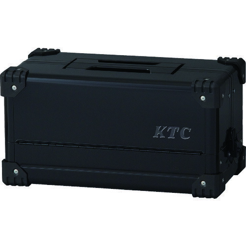 KTC EK-10AGBK スチール製工具箱 両開きメタルケース ブラック 間口440×奥行233×高230mm