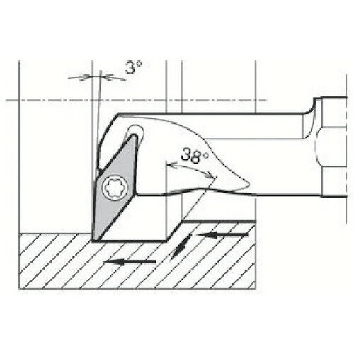 京セラ S25S-SVUBR16-34A 倣い加工用鋼バー S-SVUC B -A