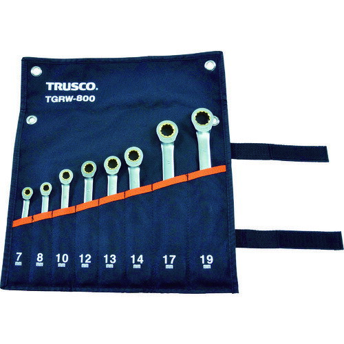 TRUSCO 415-9560 TGRW-800 ラチェットコンビネーションレンチセット(スタンダード)8本組 4159560