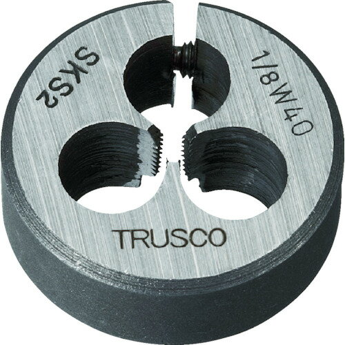 TRUSCO 424-9763 T25D-1/2W12 丸ダイス 25径 ウイットネジ 1/2W12 (SKS) 4249763