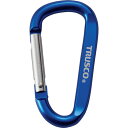 TRUSCO 433-6987 TKN660GNBOX まとめ買い カラビナ 線径6mmX60mm D型 グリーン100個 4336987(4)