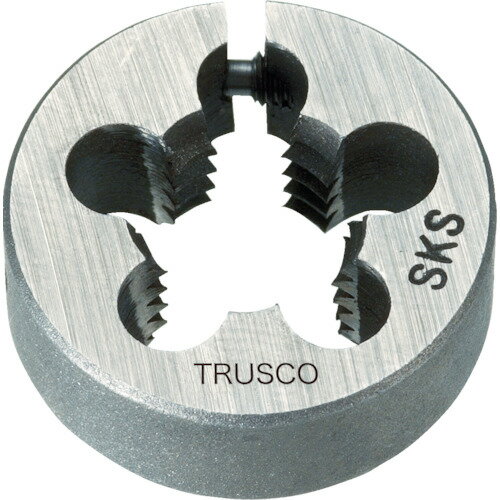 TRUSCO 480-6107 T25D-3/8UNF24 丸ダイス 25径 ユニファイネジ 3/8UNF24 (SKS) 4806107