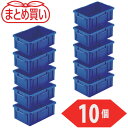 TRUSCO 539-0618 NS-10N-B-10P まとめ買い NS型コンテナ 10L ブルー 10個 5390618