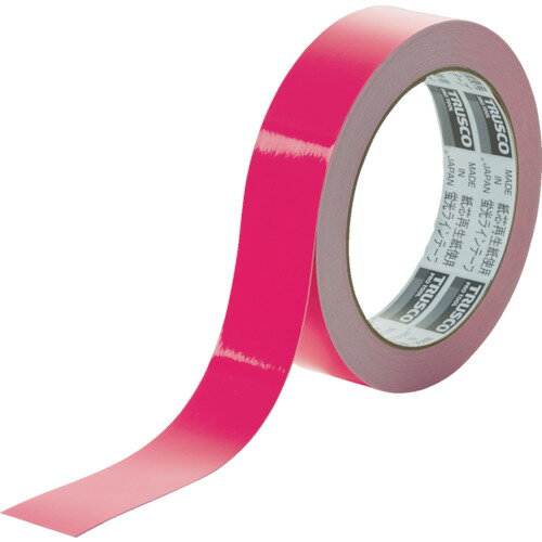 TRUSCO 783-1765 TLK-2510P 蛍光ラインテープ25mmx10m ピンク 7831765