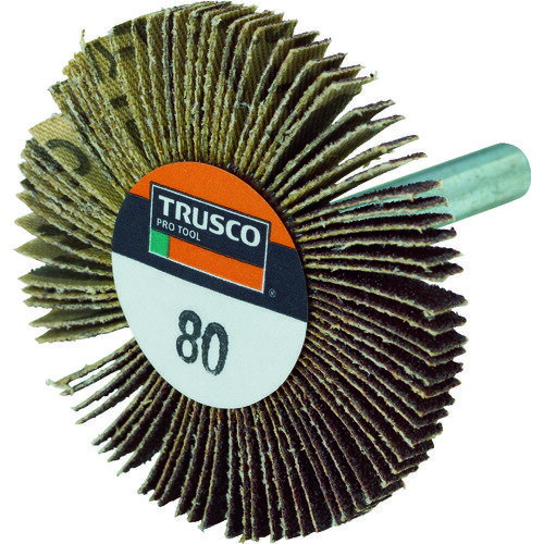 TRUSCO 793-3657 UF5005-80 薄型フラップホイール 50X5X6 #80 5個入 7933657