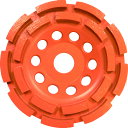 TRUSCO 836-6953 TDCW-5D ダイヤモンドカップホイール Φ125X22 ダブルタイプ 8366953