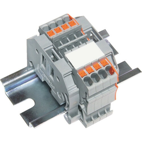 TRUSCO 257-3032 SPTB18A-2-4P スプリング式端子台2線式 4極 電線サイズ0.25~1.5 2573032