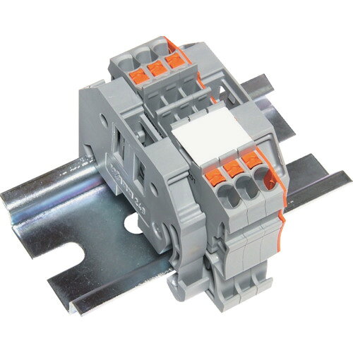 TRUSCO 257-3035 SPTB18A-2-3P スプリング式端子台2線式 3極 電線サイズ0.25~1.5 2573035