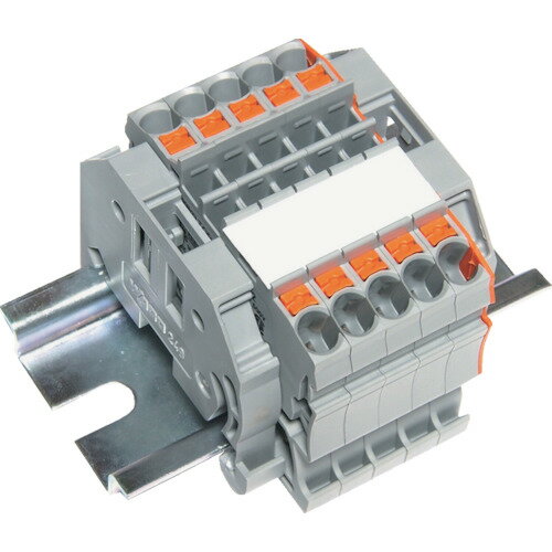 TRUSCO 257-3044 SPTB24A-2-5P スプリング式端子台2線式 5極 電線サイズ0.25~2.5 2573044