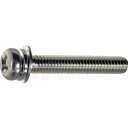 TRUSCO 261-9981 S013-0418 ナベ頭座金組込ネジ P=4 三価白 M4×18 300本入 (バネ座金+JIS小形ワッシャー付き) ヘキサゴ...