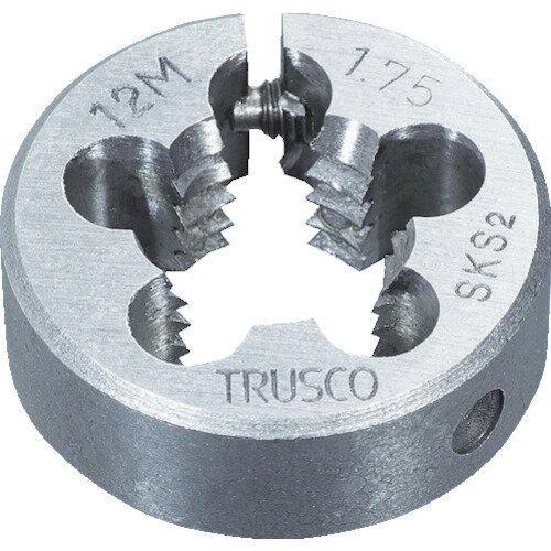 TRUSCO 396-1216 T75D-46X2.0 丸ダイス 細目 75径 M46X2.0(SKS) 3961216