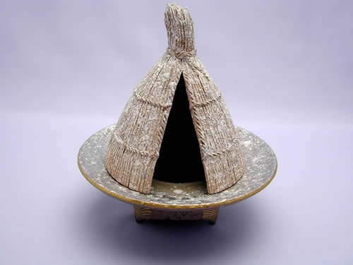 龍豊窯　石田滋圭雪囲　香炉